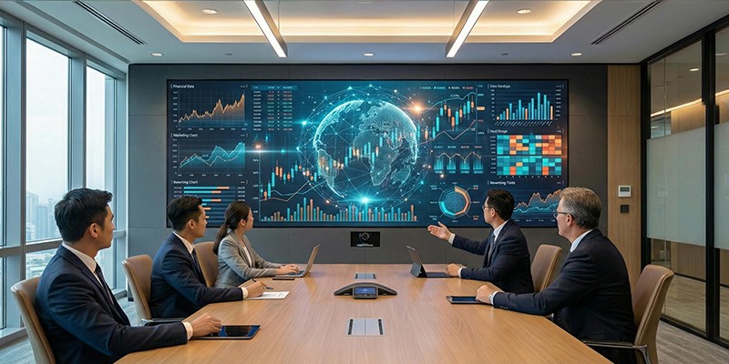 Conference room COB display screen