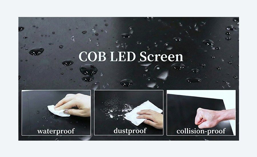 COB LED Screen Durability Test: Waterproof, Dustproof, and Collision-proof Surface