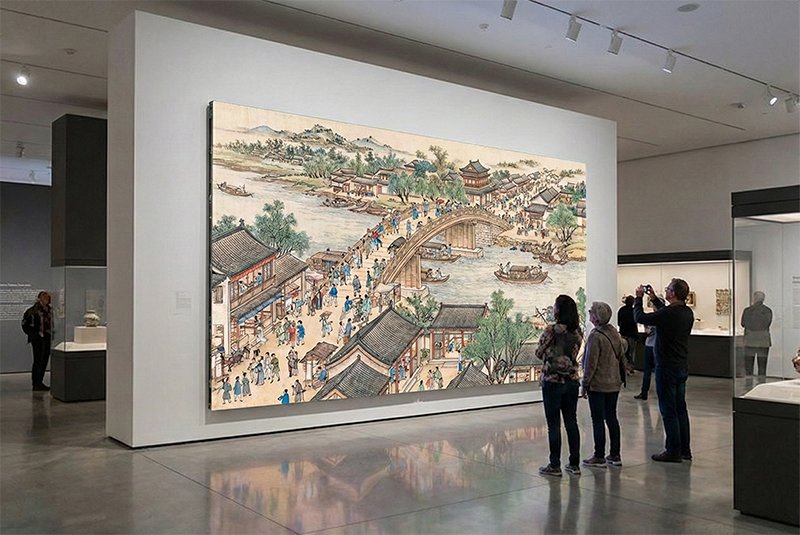 COB video wall in the museum