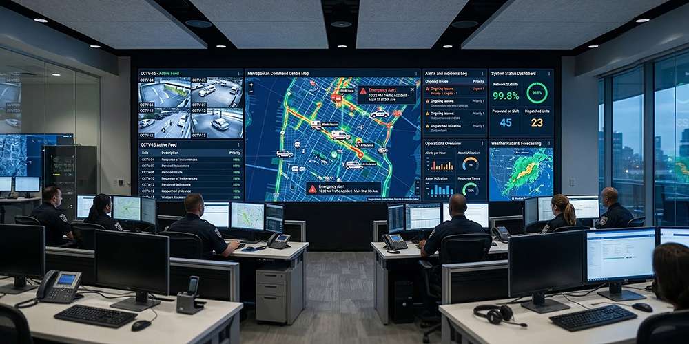 COB LED Display for Command Centers