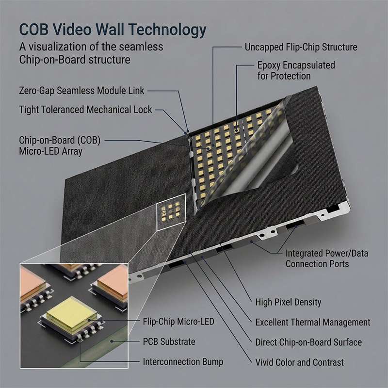 COB LED Video Wall Structure Diagram