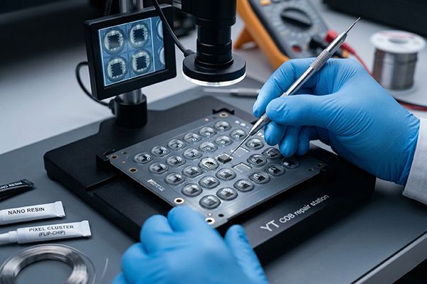 Professional COB LED module pixel-level repair process