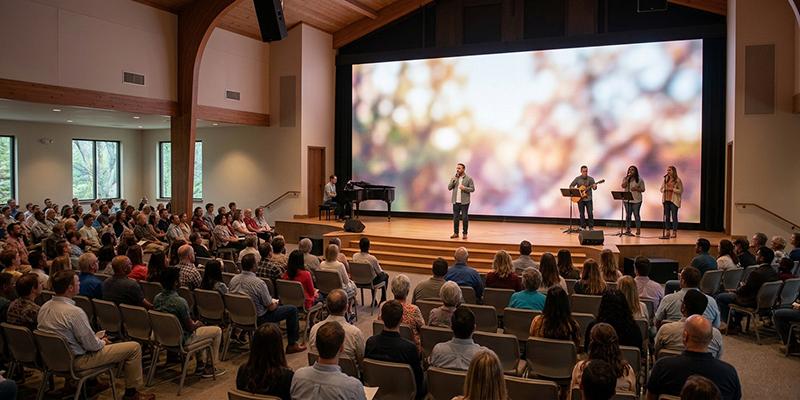 led display for Church